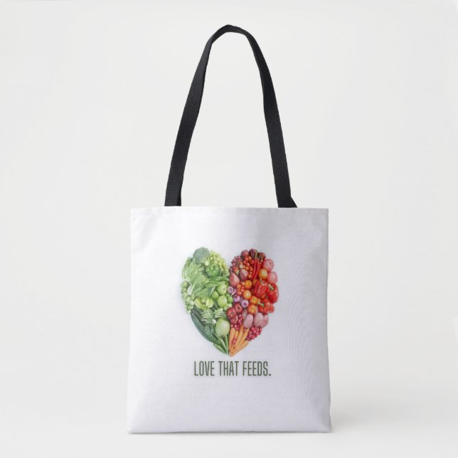 Bolsa Tote Grande Bag with image of vegetables 1. (Vorderseite)
