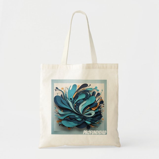 Bolsa Tote Océano Profundo Abstracto Tragetasche (Vorne)