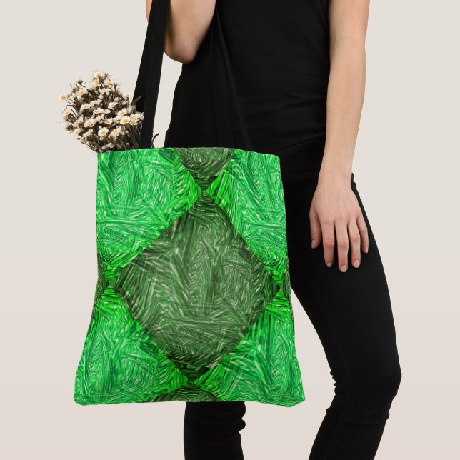 Bolsa verde falsa grama ou folhas de coqueiro (Von Nahem)