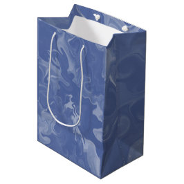 Bolsas de Regalo Azul Marmolado Mittlere Geschenktüte