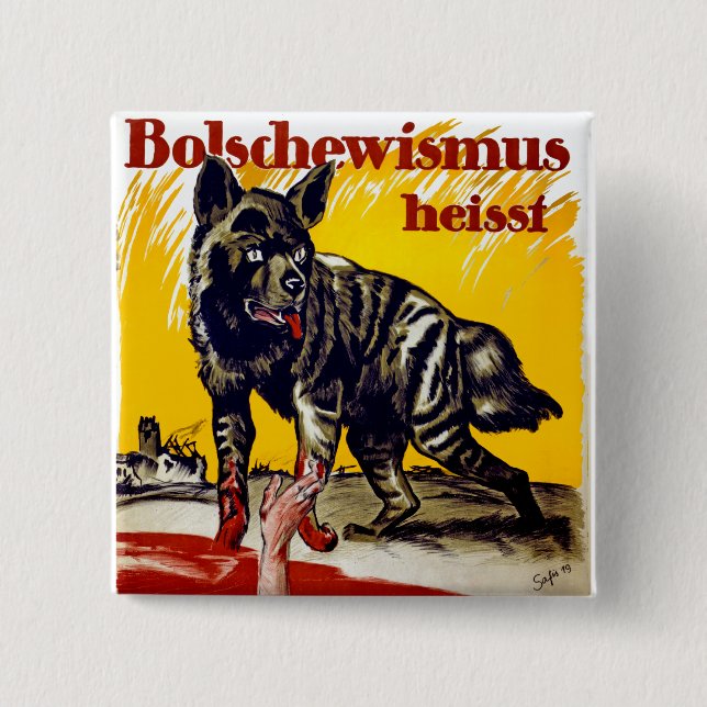 Bolschewismus Heisst Button (Vorderseite)