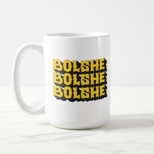 Bolshe Ilya Heated Rivalry Lustig Gay Kaffeetasse (Links)