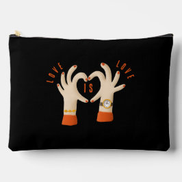 Bolsito accesorio grande LOVE IS LOVE Zubehörtasche