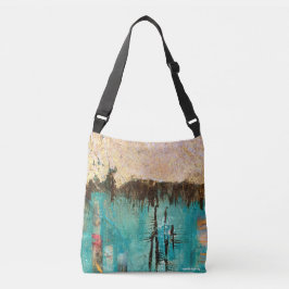 bolso con pintura acrilica pintada a mano tragetaschen mit langen trägern