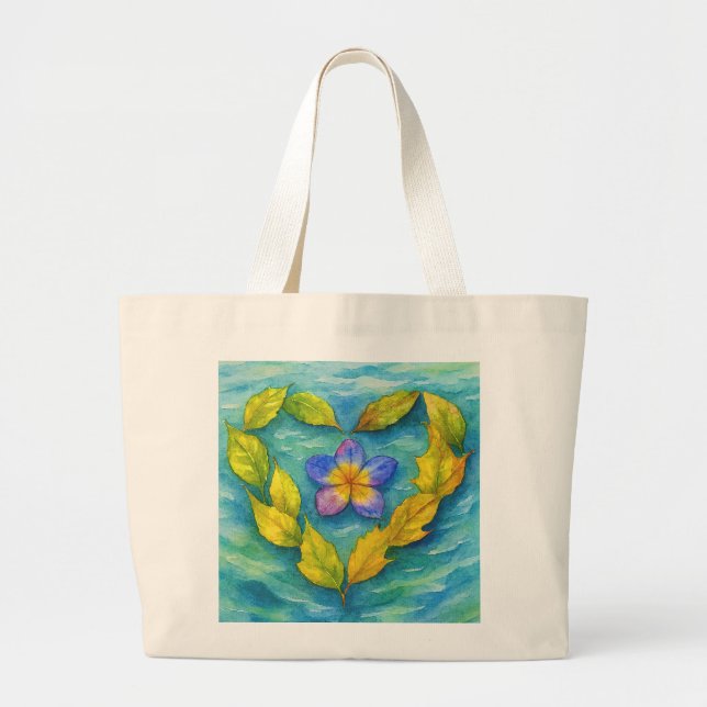Bolso Flor en el mar Jumbo Stoffbeutel (Vorne)