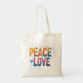 Bolso Peace and Love Tragetasche