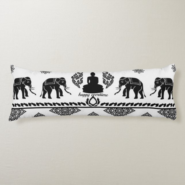 BOLSTER PILLOW MIT BATIK MOTIF SEITENSCHLÄFERKISSEN (Vorderseite)