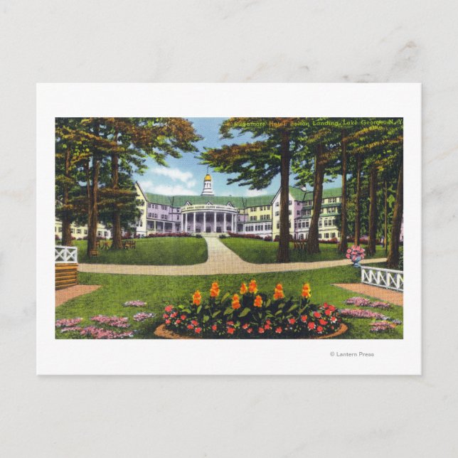 Bolton Landing Außenansicht Hotel Sagamore Postkarte (Vorderseite)