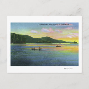 Bolton Landing View von Paaren Kanufahren Postkarte