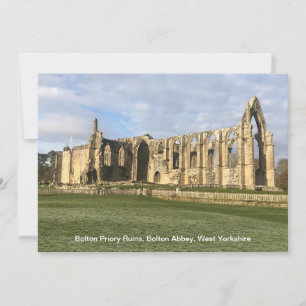 Bolton Priory, Bolton Abbey, West Yorkshire Feiertagskarte