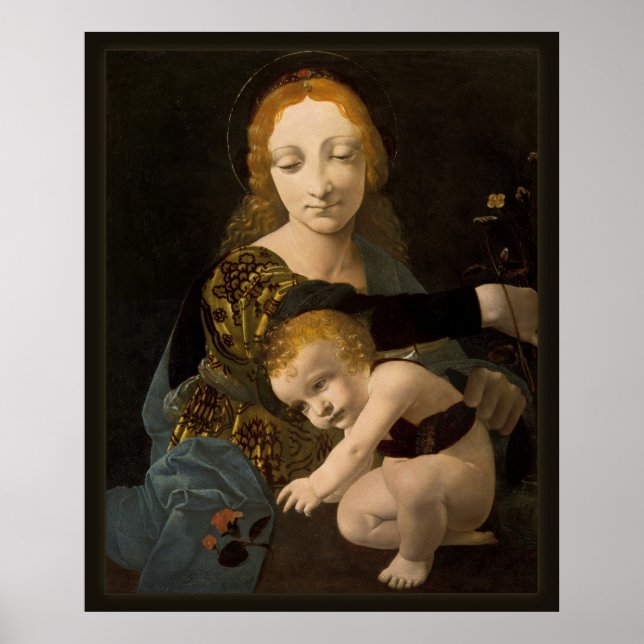 Boltraffio Madonna of the Rose CC0335 XL Poster (Vorne)