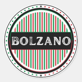 Bolzano City Pride Emblem – Italian Identity Runder Aufkleber