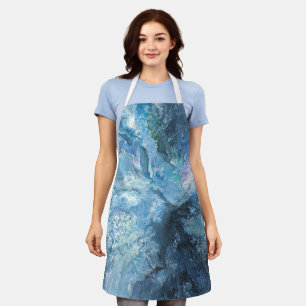 Bolzen in die blaue Schürze