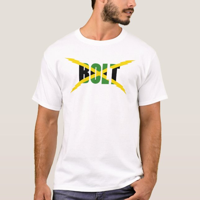 BOLZEN-JAMAIKANISCHER FLAGGEN-T - SHIRT (Vorderseite)