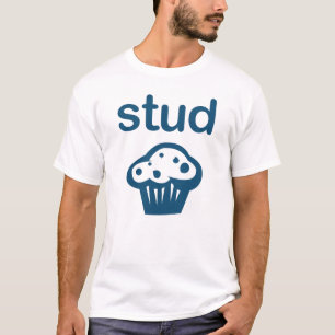 Bolzen-Muffin-(blaues) T-Shirt lustig
