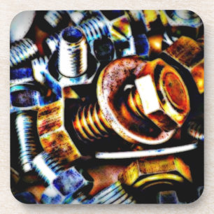 Bolzen Pop Art Getränkeuntersetzer