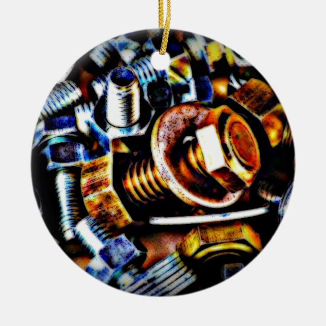 Bolzen Pop Art Keramik Ornament (Vorne)