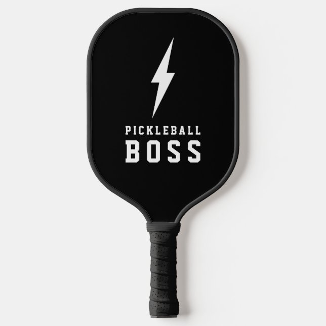 Bolzen und Monogramm des Blitzstrahls von Pickleba Pickleball Schläger (Vorderseite)