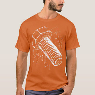 Bolzendrahmen 3D-Design T-Shirt