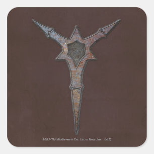 Bolzensymbol Quadratischer Aufkleber