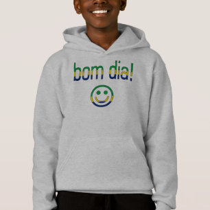 Bom Durchmesser! Brasilien-Flaggen-Farben Hoodie