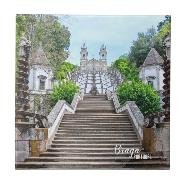 Bom Jesus de Braga Katholische Heiligtum, Portugal Fliese (Vorderseite)