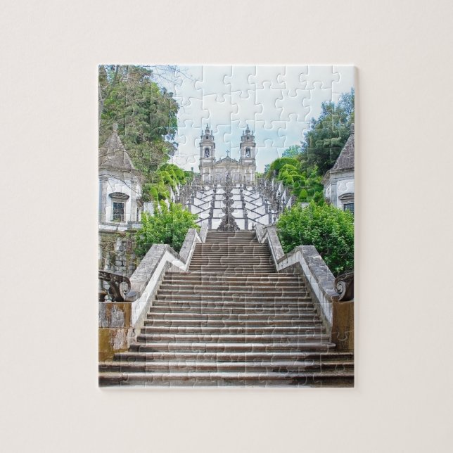 Bom Jesus do Monte Sanctuary in Braga, Portugal Puzzle (Vertikal)