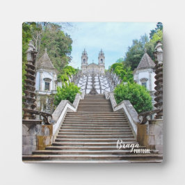 Bom Jesus katholisches Heiligtum Foto, Braga, Port Fotoplatte