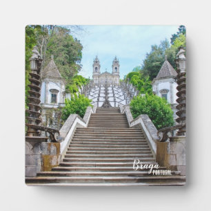 Bom Jesus katholisches Heiligtum Foto, Braga, Port Fotoplatte