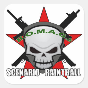 BOMAGS-Aufkleber Quadratischer Aufkleber