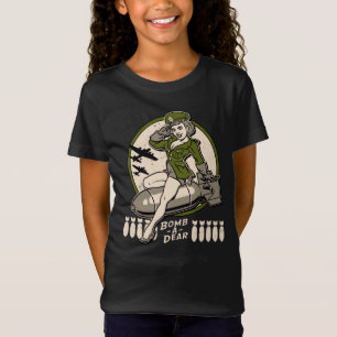 Bomb-A-Liebe Bomber Nase Art Pinup T-Shirt