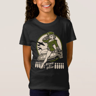 Bomb-A-Liebe Bomber Nase Art Pinup T-Shirt