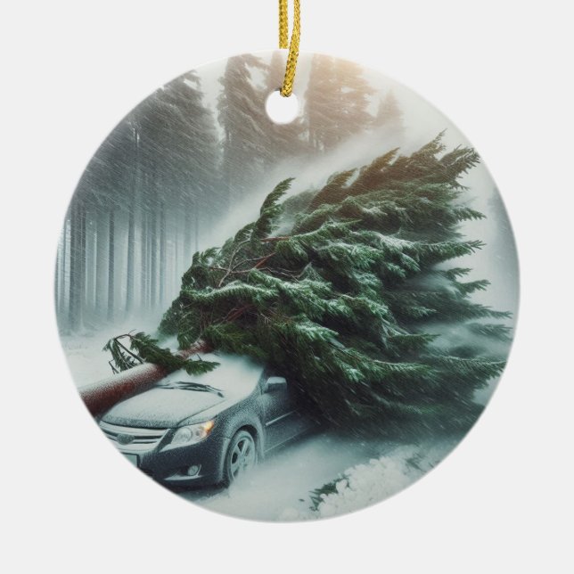 Bomb Cyclone Keramik Ornament (Vorne)