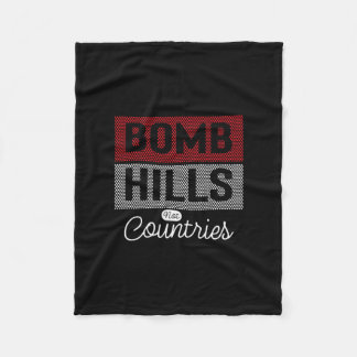 Bomb Hills Nicht Land Longboarding Skateboarding Fleecedecke