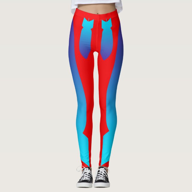Bomb Red Leggings (Vorderseite)