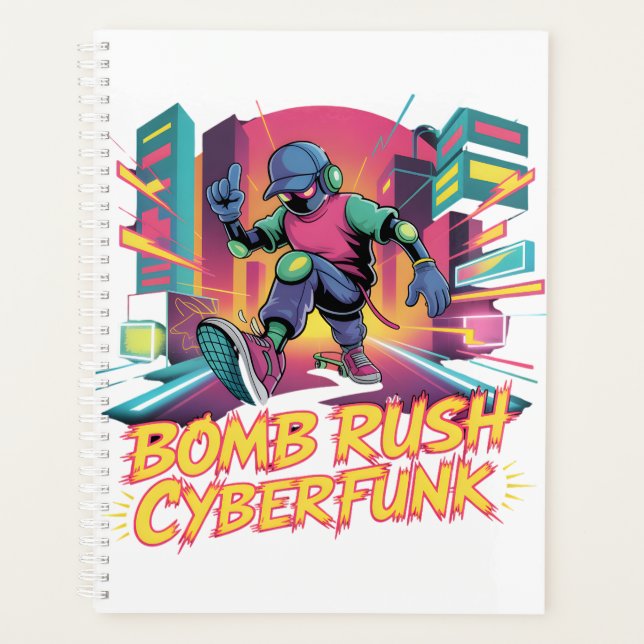 Bomb Rush Cyberfunk – Neon Street Rebellion Planer (Vorderseite)