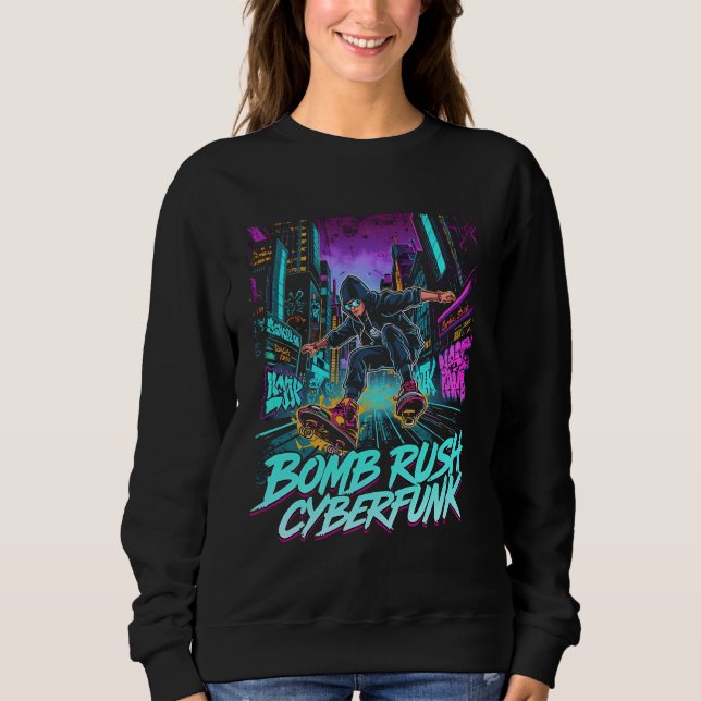Bomb Rush Cyberfunk – Neon Street Rebellion Sweatshirt (Vorderseite)