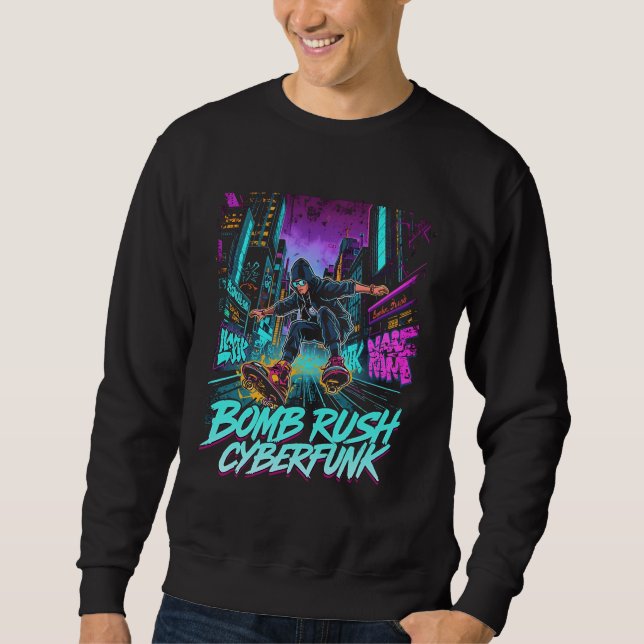 Bomb Rush Cyberfunk – Neon Street Rebellion Sweatshirt (Vorderseite)