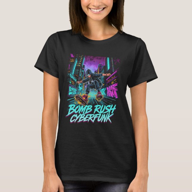 Bomb Rush Cyberfunk – Neon Street Rebellion T-Shirt (Vorderseite)