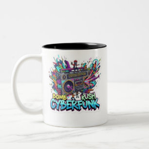 Bomb Rush Cyberfunk Zweifarbige Tasse