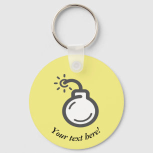 Bomb-Symbol Schlüsselanhänger