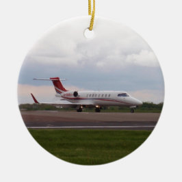 Bombardier Lear Jet 45XR Keramik Ornament