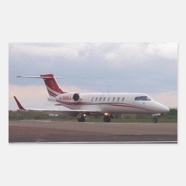 Bombardier Lear Jet 45XR Rechteckiger Aufkleber (Vorderseite)