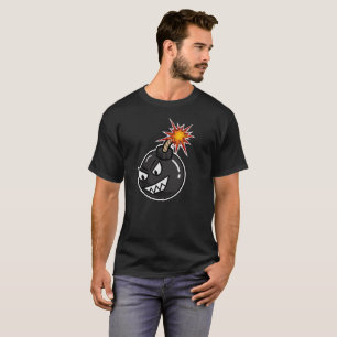 Bombardierte Gesichts-grafische Kunst T-Shirt