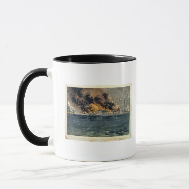 Bombardierung des Forts Sumter Tasse (Links)