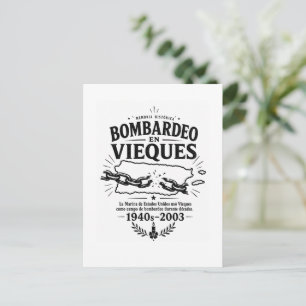 Bombardierung in Vieques Puerto Rico Historisches  Postkarte