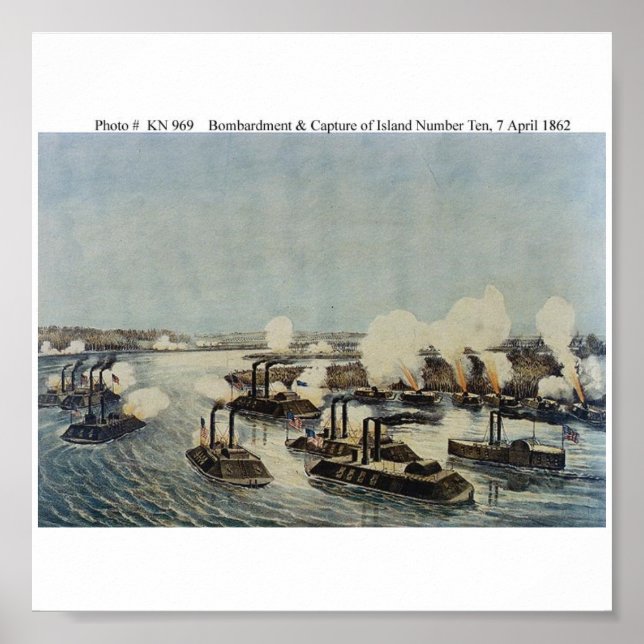Bombardierung und Vereinnahmung der Insel Zehn Poster (Vorne)