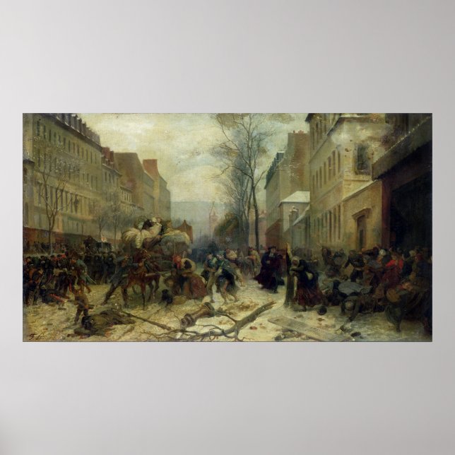 Bombardierung von Paris 1871 Poster (Vorne)