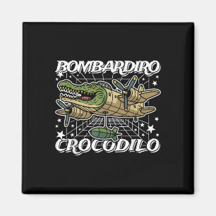 Bombardiro-crocodilo Italienisch-Hirnrot keine sch Magnet