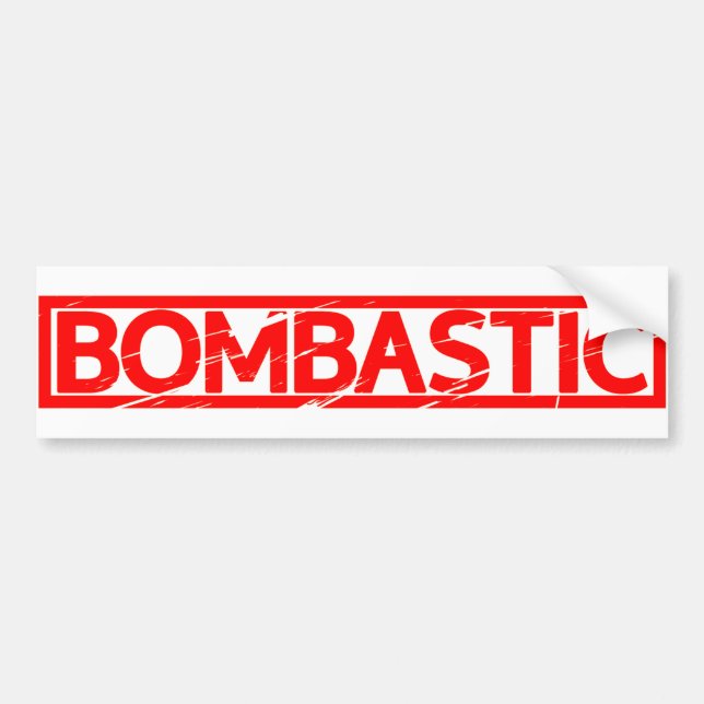 Bombastische Briefmarke Autoaufkleber (Vorne)
